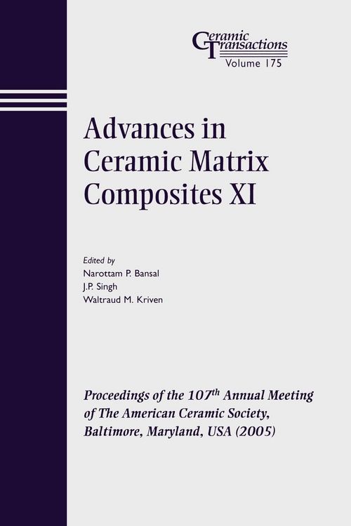 Produktbild: Advances in Ceramic Matrix Composites XI