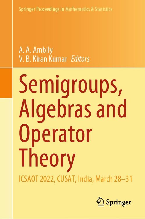Produktbild: Semigroups, Algebras and Operator Theory