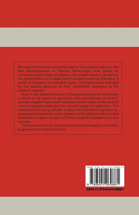 Produktbild: Developments in Plastics Technology&mdash;4
