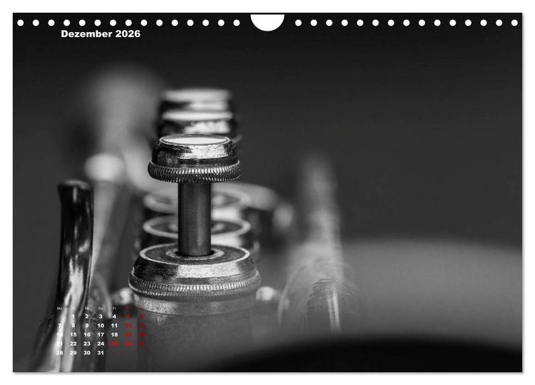 Produktbild: Trompete - Close up (Wandkalender 2026 DIN A4 quer), CALVENDO Monatskalender