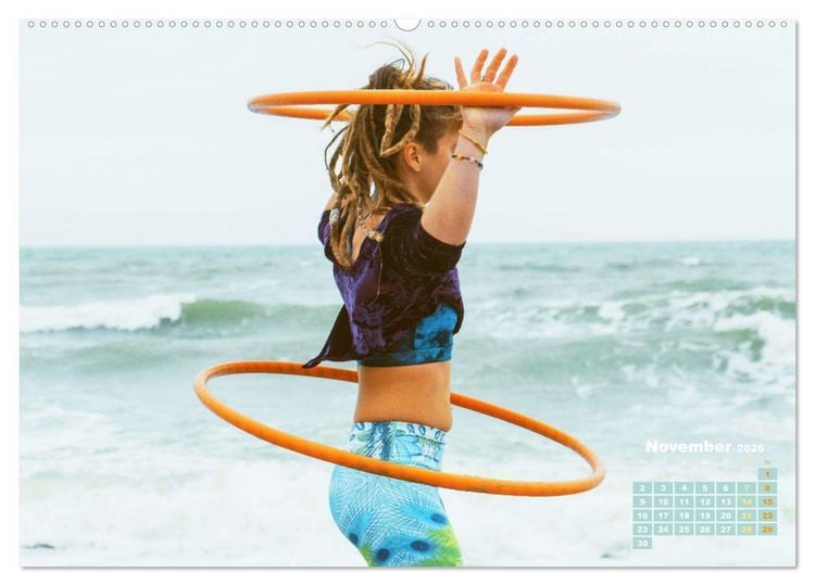 Produktbild: Hula-Hoop: Spa&szlig;, Sport und Fitness mit Hula Hoop Reifen (Wandkalender 2026 DIN A2 quer), CALVENDO Monatskalender