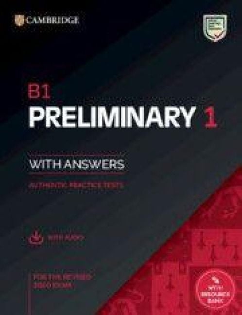 Produktbild: B1 Preliminary 1 for the Revised 2020 Exam Student's Book with Answers with Audio with Resource Bank