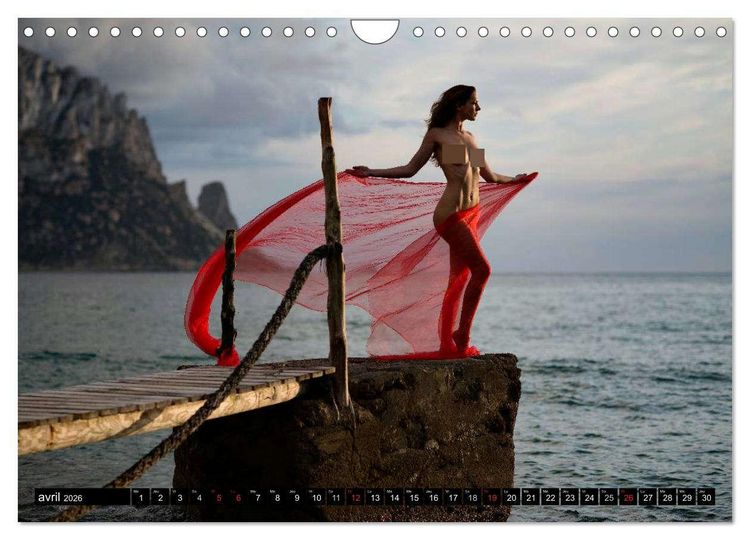 Produktbild: Ibiza et Lanzarote - Les paysages et le nu (Calendrier mural 2026 DIN A4 vertical), CALVENDO calendrier mensuel