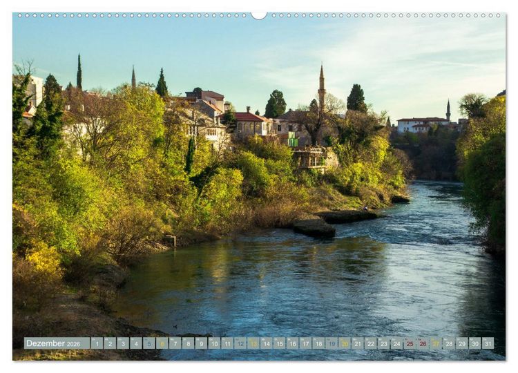 Produktbild: Die Altstadt von Mostar (hochwertiger Premium Wandkalender 2026 DIN A2 quer), Kunstdruck in Hochglanz