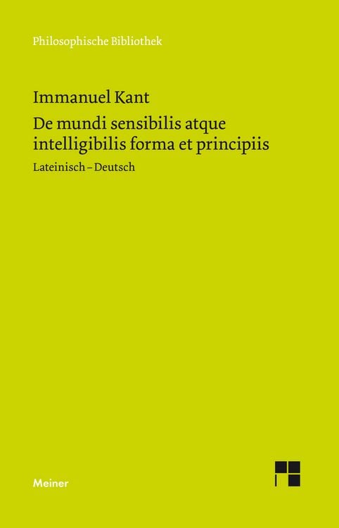 Produktbild: De mundi sensibilis atque intelligibilis forma et principiis