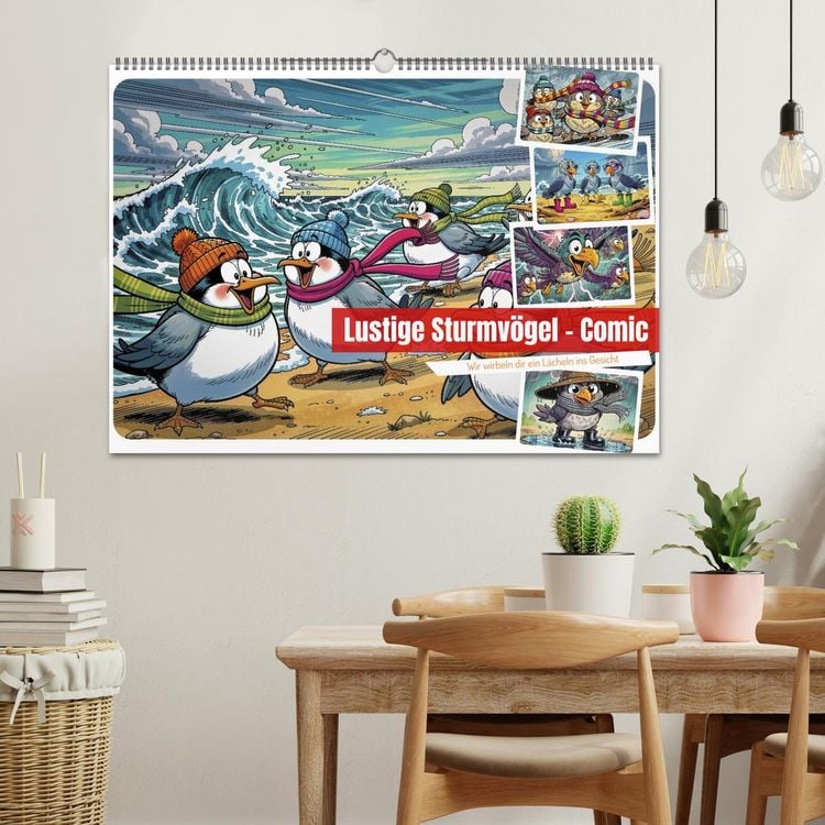 Produktbild: Lustige Sturmv&ouml;gel - Comic (Wandkalender 2027 DIN A2 quer), CALVENDO Monatskalender
