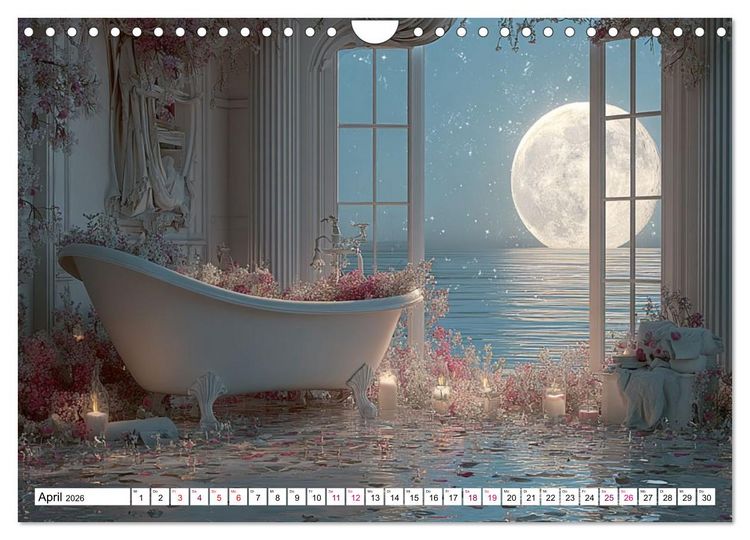 Produktbild: Zwischen Schaum und Stille (Wandkalender 2026 DIN A4 quer), CALVENDO Monatskalender