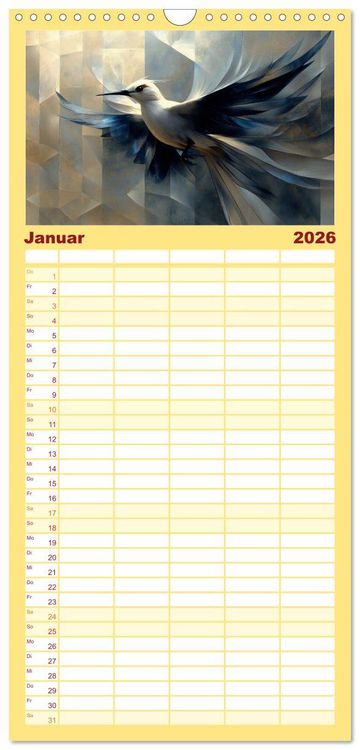 Produktbild: Familienplaner 2026 - Seelenblicke mit 5 Spalten (Wandkalender, 21 x 45 cm) CALVENDO