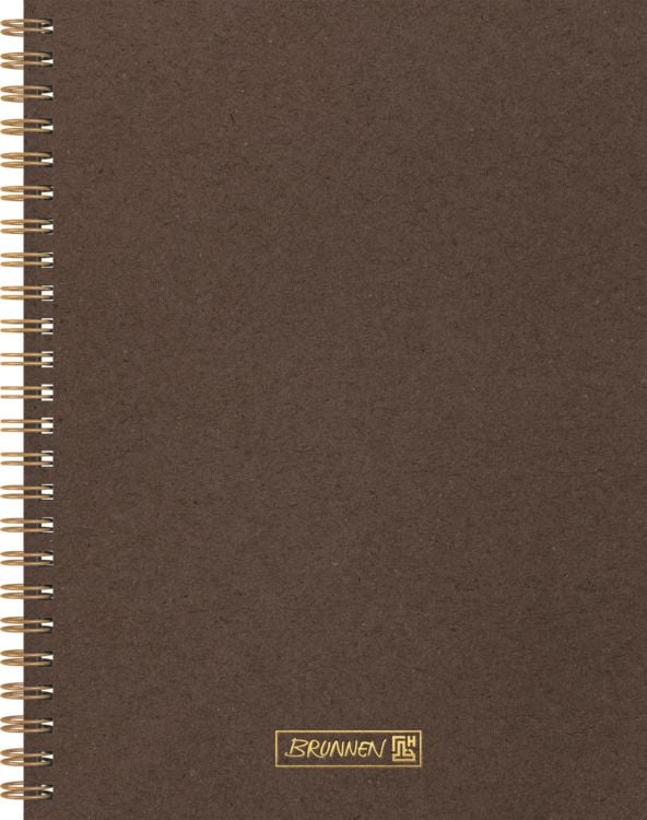 Produktbild: Brunnen Notizbuch Wire-O A5 dotted chocolat