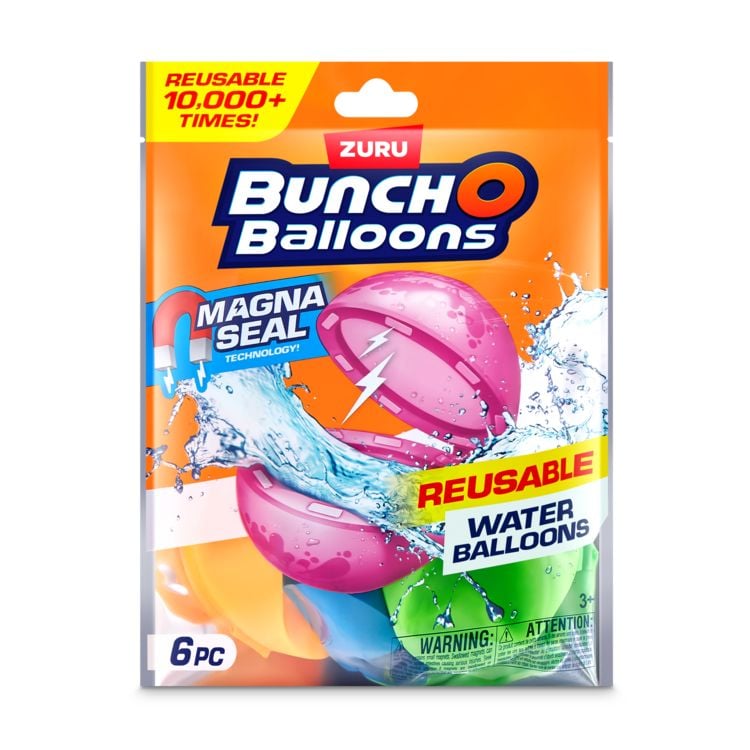 Produktbild: Bunch O Balloons - 6er Pack Wiederverwendbare Wasserballoons