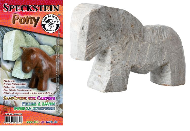 Produktbild: Corvus A600772 - Kids-at-Work, Speckstein Rohling Pony
