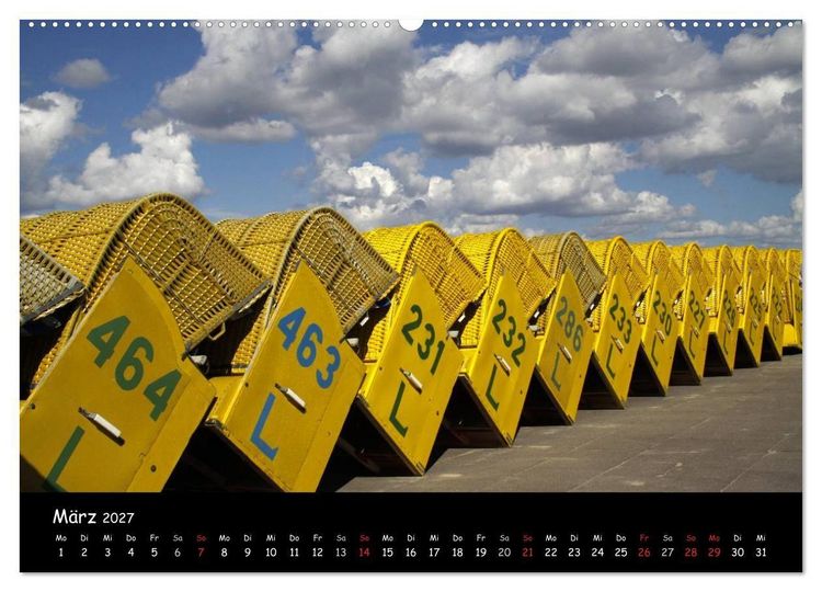 Produktbild: An der Nordseek&uuml;ste... (hochwertiger Premium Wandkalender 2027 DIN A2 quer), Kunstdruck in Hochglanz