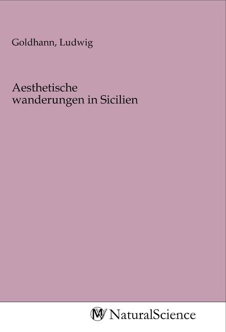 Produktbild: Aesthetische wanderungen in Sicilien