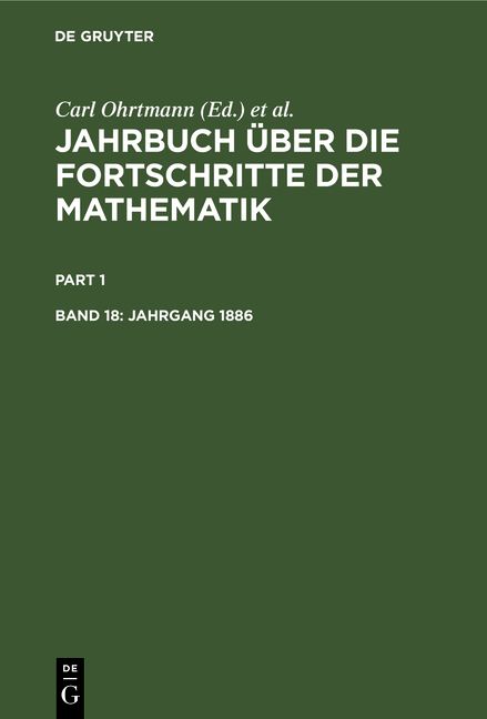 Produktbild: Jahrgang 1886