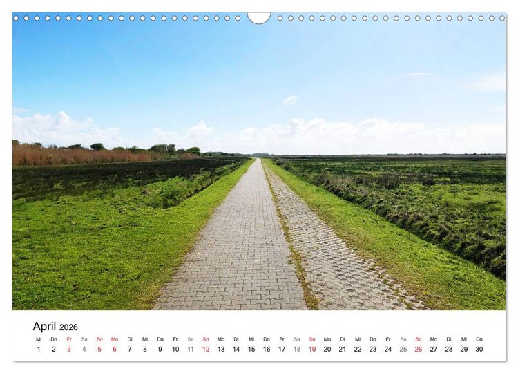Produktbild: Borkum - Wo die Zeit still steht. (Wandkalender 2026 DIN A3 quer), CALVENDO Monatskalender