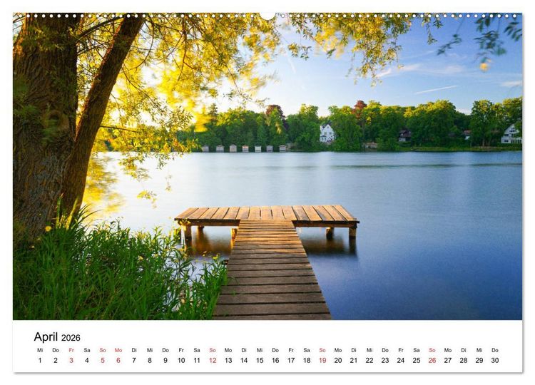 Produktbild: Landschaften vom Licht gek&uuml;&szlig;t (hochwertiger Premium Wandkalender 2026 DIN A2 quer), Kunstdruck in Hochglanz