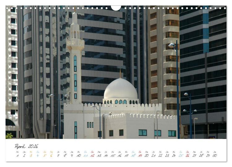 Produktbild: Abu Dhabi, eine Stadt der Zukunft. (Wandkalender 2026 DIN A3 quer), CALVENDO Monatskalender