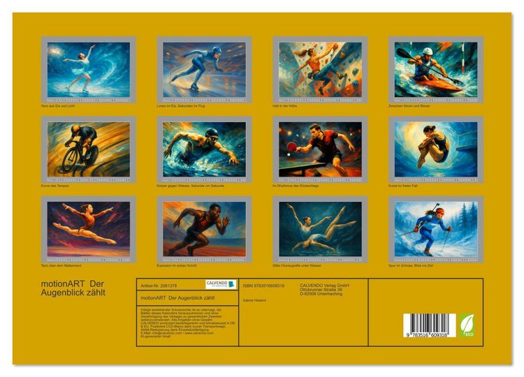 Produktbild: motionART Der Augenblick z&auml;hlt (Wandkalender 2026 DIN A3 quer), CALVENDO Monatskalender