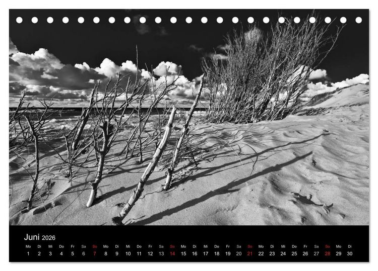 Produktbild: Strandspaziergang an der Ostsee (Tischkalender 2026 DIN A5 quer), CALVENDO Monatskalender