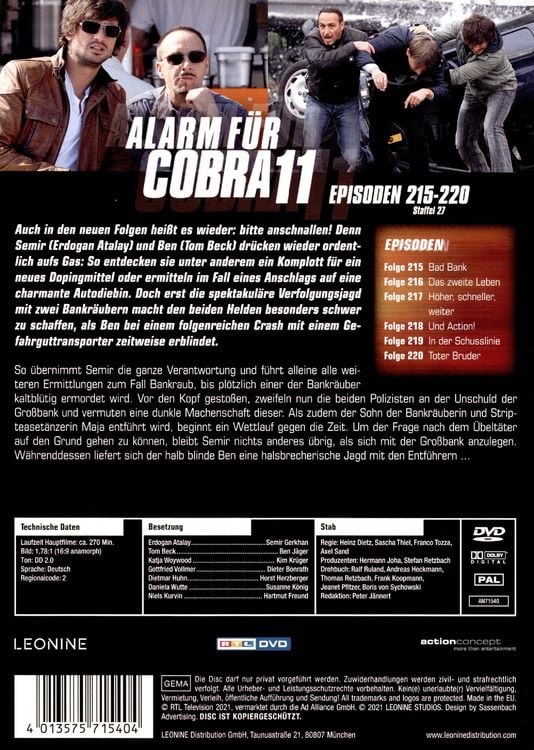 Produktbild: Alarm f&uuml;r Cobra 11 - Staffel 27
