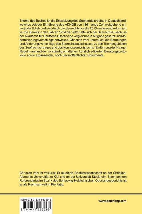 Produktbild: Die gesetzliche Regelung des Seefrachtvertrags im deutschen Recht