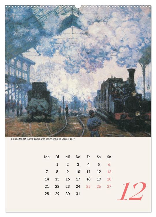 Produktbild: Claude Monet Impressionen 2026 (hochwertiger Premium Wandkalender 2026 DIN A2 hoch), Kunstdruck in Hochglanz