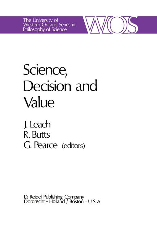 Produktbild: Science, Decision and Value