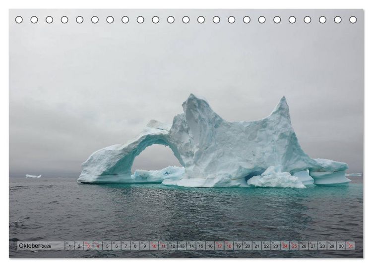 Produktbild: Gr&ouml;nland: Eisberge in der Disko Bucht (Tischkalender 2026 DIN A5 quer), CALVENDO Monatskalender