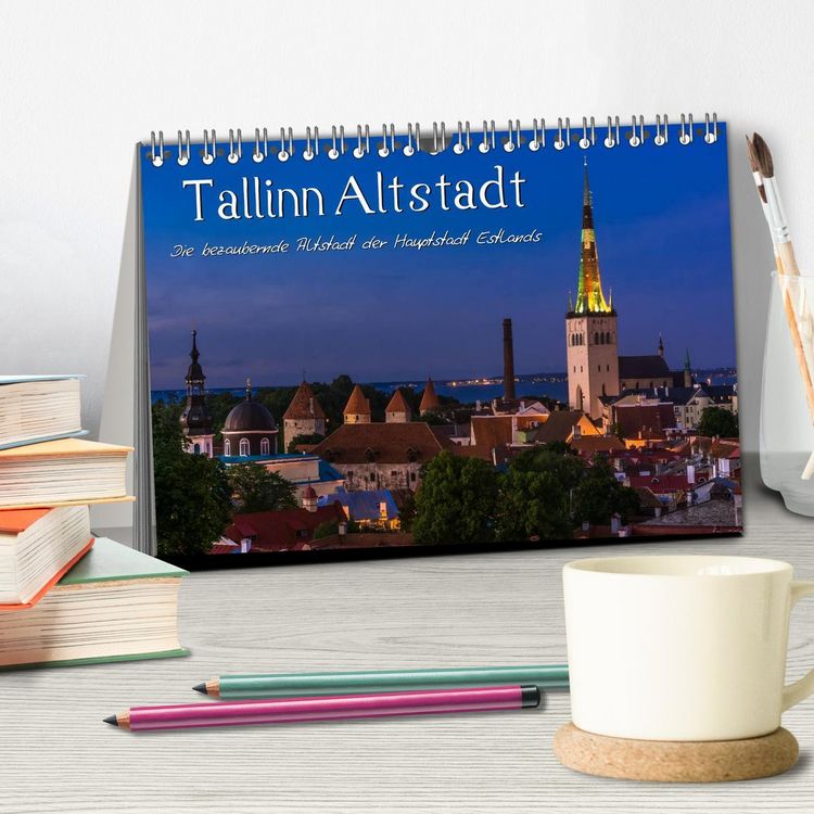 Produktbild: Tallinn Altstadt (Tischkalender 2026 DIN A5 quer), CALVENDO Monatskalender
