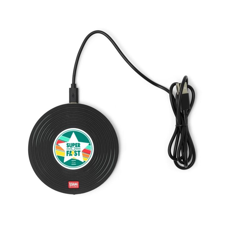 Produktbild: Legami Kabellose Ladestation f&uuml;r Smartphone - Super Fast - Vinyl