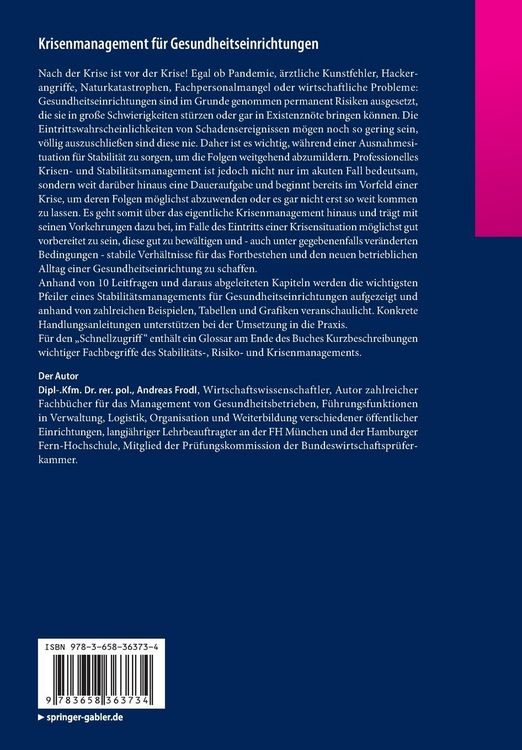 Produktbild: Krisenmanagement f&uuml;r Gesundheitseinrichtungen