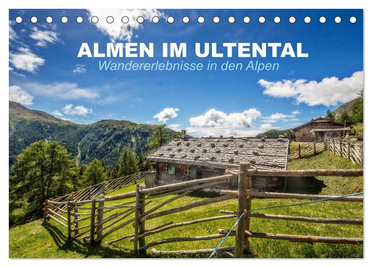 Produktbild: Almen im Ultental (Tischkalender 2026 DIN A5 quer), CALVENDO Monatskalender