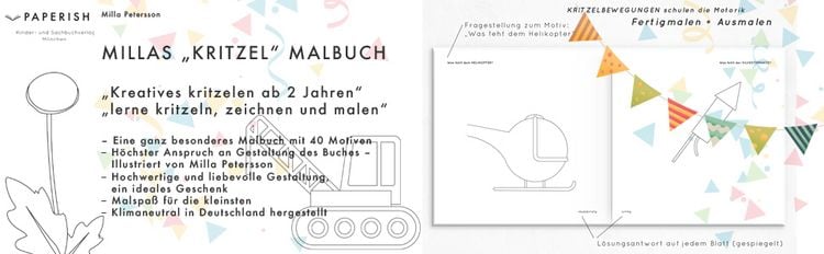Produktbild: Millas Kritzel Malbuch - Mach Es Fertig!