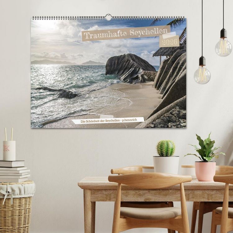 Produktbild: Traumhafte Seychellen (Wandkalender 2026 DIN A2 quer), CALVENDO Monatskalender