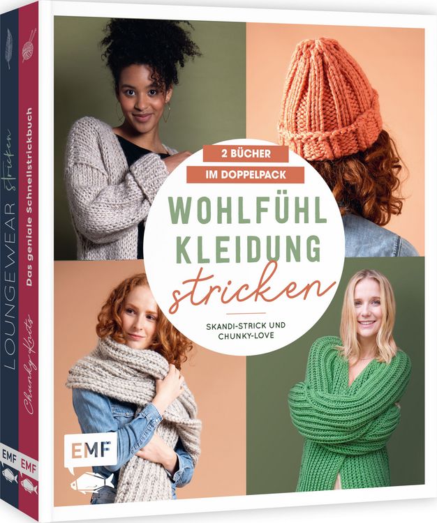 Produktbild: Wohlf&uuml;hlkleidung stricken &ndash; Skandi-Strick und Chunky-Love: 2 B&uuml;cher im Doppelpack
