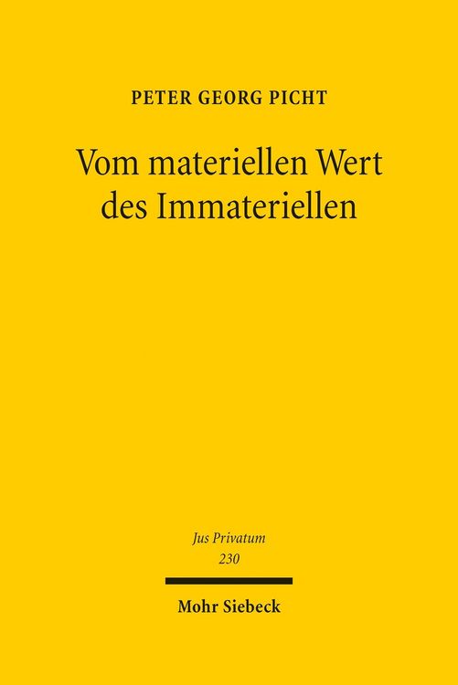Produktbild: Vom materiellen Wert des Immateriellen