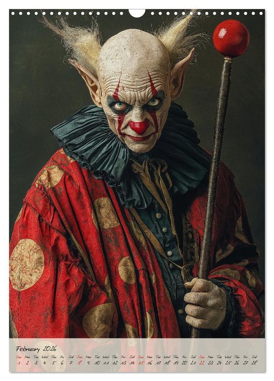 Produktbild: Circus Faces (Wall Calendar 2026 DIN A3 portrait), CALVENDO 12 Month Wall Calendar