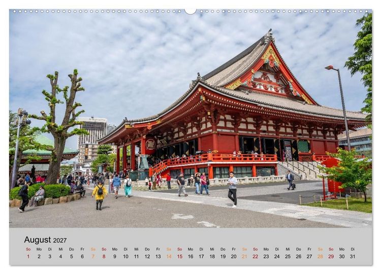 Produktbild: Tokio. Die faszinierende Metropole Japans (Wandkalender 2027 DIN A2 quer), CALVENDO Monatskalender