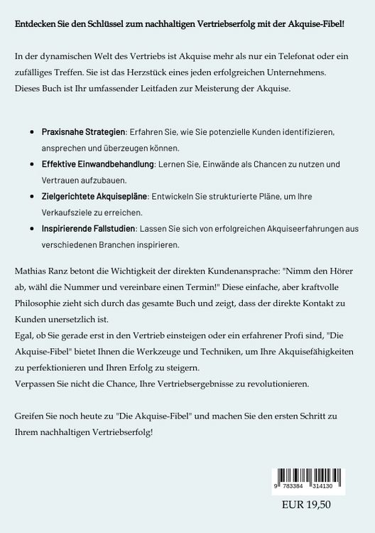 Produktbild: Die Akquisefibel