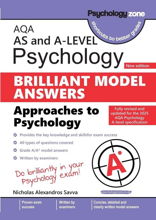 Produktbild: AQA A-Level Brilliant Model Answers -Approaches in Psychology (updated for 2025 specification)