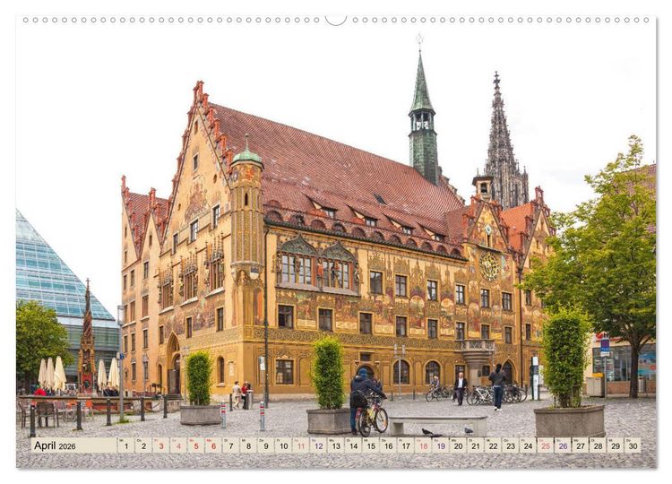 Produktbild: Ulm - einfach sehenswert (Wandkalender 2026 DIN A2 quer), CALVENDO Monatskalender