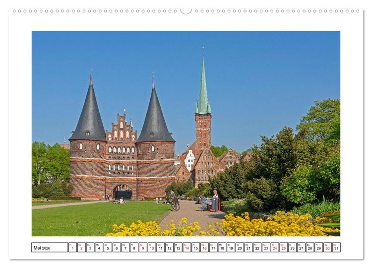 Produktbild: Hansest&auml;dte in Norddeutschland (Wandkalender 2026 DIN A2 quer), CALVENDO Monatskalender