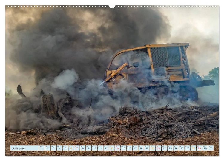 Produktbild: Bulldozer - b&auml;renstarke Arbeitstiere (Wandkalender 2026 DIN A2 quer), CALVENDO Monatskalender