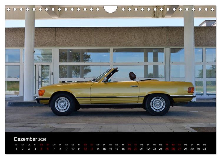 Produktbild: Mercedes SL W107 - zeitlose Eleganz (Wandkalender 2026 DIN A4 quer), CALVENDO Monatskalender