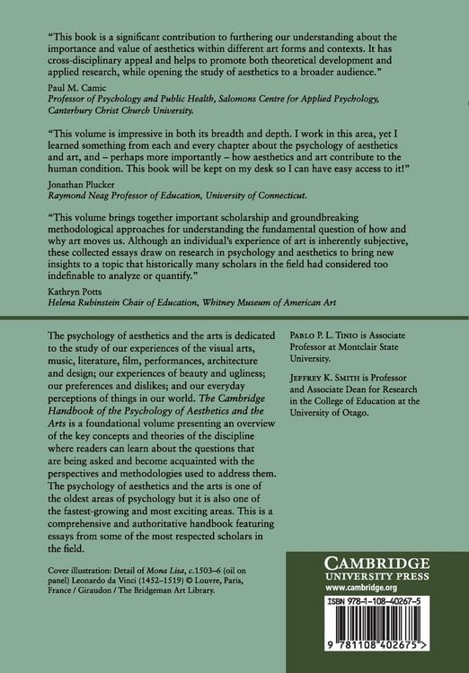 Produktbild: The Cambridge Handbook of the Psychology of Aesthetics and the Arts