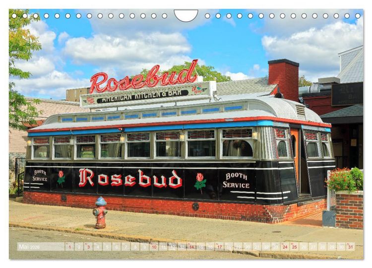 Produktbild: American Diner - es gibt sie noch (Wandkalender 2026 DIN A4 quer), CALVENDO Monatskalender
