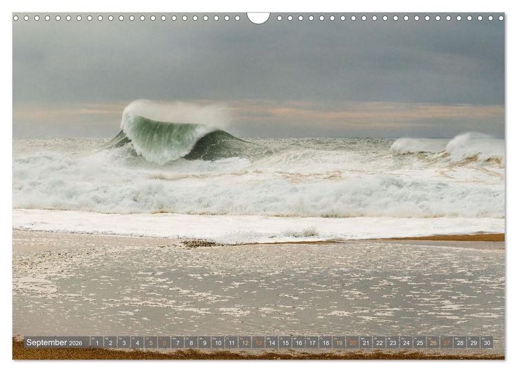 Produktbild: OCEAN POWER - Die Riesenwellen von Nazar&eacute; (Wandkalender 2026 DIN A3 quer), CALVENDO Monatskalender
