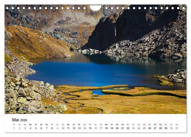 Produktbild: BERGSEEN Schweizer Alpen (Wandkalender 2026 DIN A4 quer), CALVENDO Monatskalender