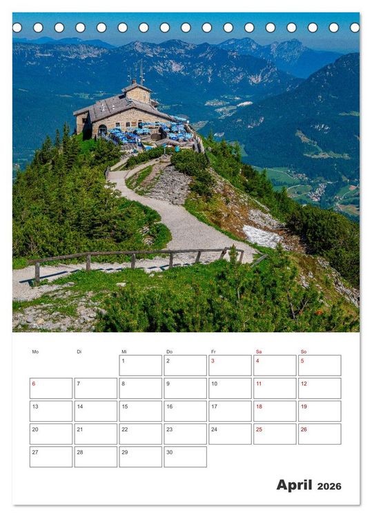 Produktbild: Oberbayerische Alpen (Tischkalender 2026 DIN A5 hoch), CALVENDO Monatskalender