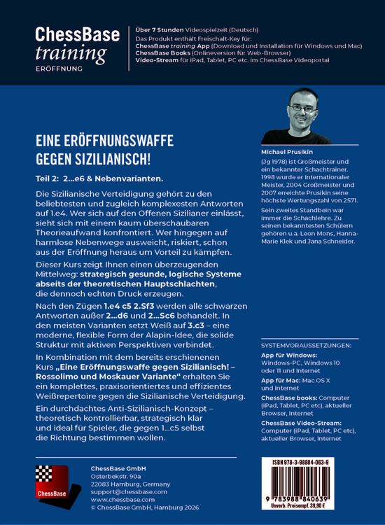 Produktbild: Eine Er&ouml;ffnungswaffe gegen Sizilianisch - Teil 2